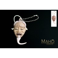 Japanese Noh Theatre mask mascot charm Old man Jou (Kojou) netsuke 尉 